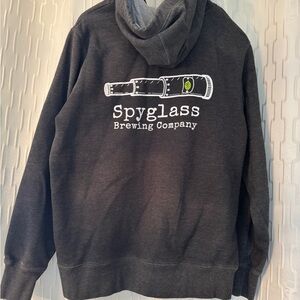 Pennant Spyglass Brewing Company Gray Hoodie- Size Small